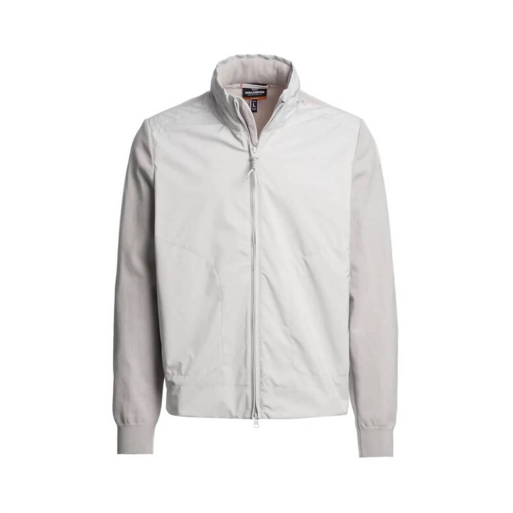 NEW PARAJUMPERS men's feltar hybrid sweatshirt in grey